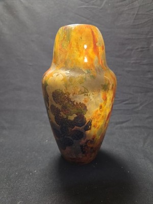 Daum Nancy Vase Original Jugendstil Glas Art Nouveau