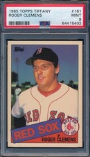 1985 Topps Tiffany #181 Roger Clemens Rookie Card Boston Red Sox PSA 9 MINT