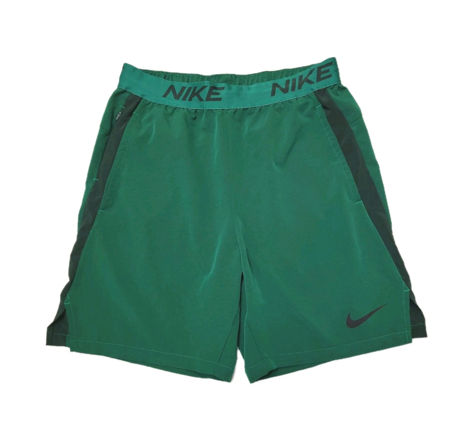 Nike Dri-fit Flex Men's Green 8" Woven Training Shorts, Size Medium