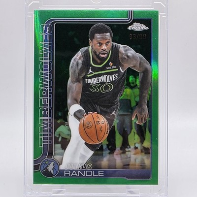 2025-26 Topps Chrome - Julius Randle #123 Green Refractor /99 Timberwolves