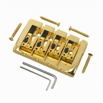 Verstellbare Bassbrücke verstellbar Gitarrensteg glänzend