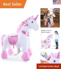 Horse Ride on Pink Unicorn Toys Riding Toys Unicorn Classic Model U with Brak...