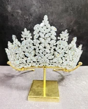 Cubic Zirconia, Diamond Zirconia Crown, Silver Crystal Crown, Princess Jewelry