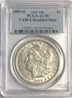 1889 O MORGAN "PCGS AU50" "VAM 6 "DOUBLE DATE" - LUSTEROUS & STUNNING LOOKING✅