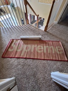 supreme Welcome Mat 17aw box logo 玄関マット Supreme Welcome Mat Rug There Is Nothing Here Worth Dying For New