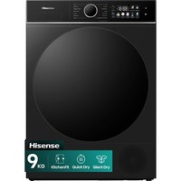 Hisense DH3I904UBDC 3i KitchenFit Series Heat Pump Tumble Dryer 9 kg Black A++