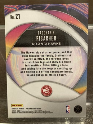 2024-25 Panini Prizm Zaccharie Risacher Instant Impact Rookie RC