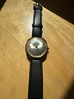 Vintage Men’s Timex 1978  Gold Stainless Watch Black Leather Doesn’t Work