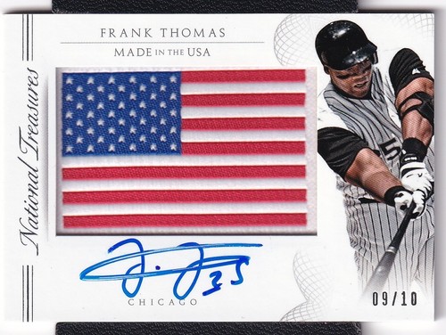 2015 National Treasures Frank Thomas #37 Made in Auto 9/10 White Sox