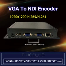 H.265 VGA To NDI Encoder VGA Encoder Livestreaming Video Encoder 1920x1200