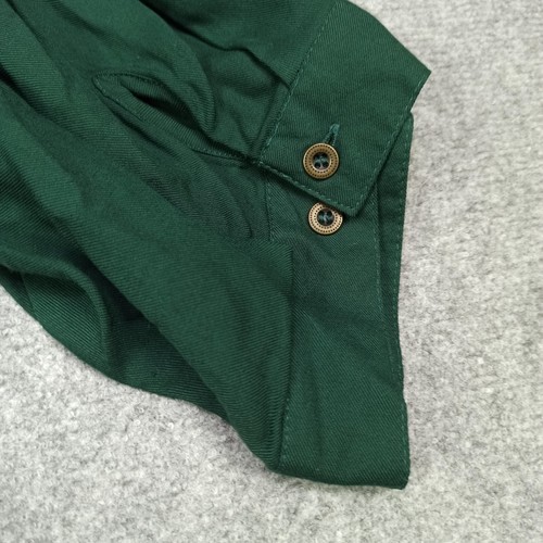 Ulla Popken Blouse Size EU 58/60 UK 32/34 Green Viscose Shirt Top Embroidered - Picture 7 of 13