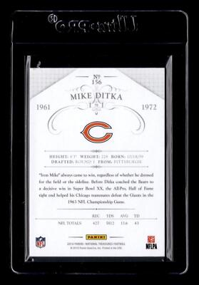2014 Panini National Treasures #156 Mike Ditka Century Gold 09/10