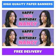 OLIVIA RODRIGO Personalised Birthday Banner - Olivia Rodrigo Birthday Banner