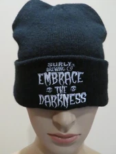 Knitted Beanie Beer Cap Hat: SURLY Brewing Embrace the Darkness Imperial Stout