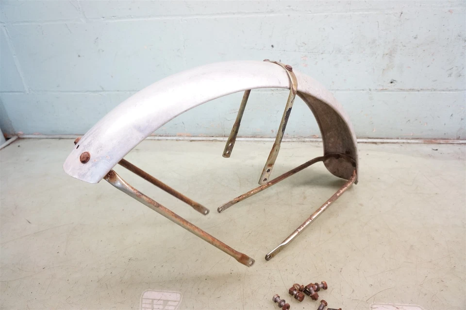 BSA Gold Star Clipper 500 BB34 1956 Cb34 GoldStar único *2634 guardabarros delantero Wow Foto 2 de 4