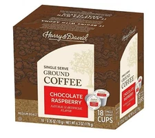 Harry & David Chocolate Raspberry Single Serve Coffee Cups - 18 Count
