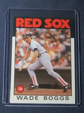 Topps 1986 WADE BOGGS Boston Red Sox Baseball Card #510 MINT in toploader!  HOF