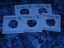33 RPM COMPANY SLEEVES. ORIGINAL LOT OF FIVE STEREO. COLUMBIA.