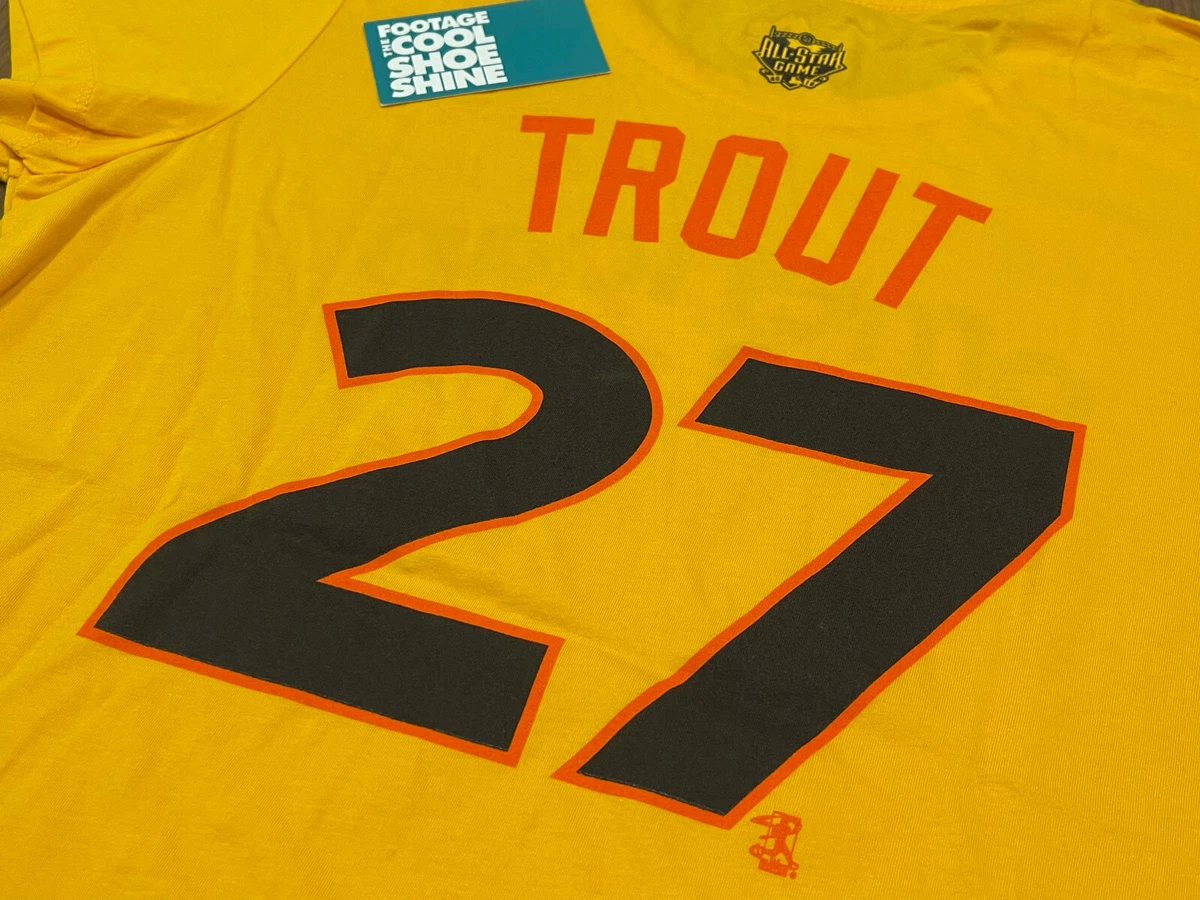 WOMEN'S MAJESTIC FAN FASHION MIKE TROUT #27 AMERICAN LEAGUE