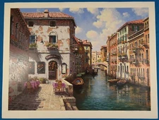 S. Sam Park "Venetian Colors" Serigraph on White Coventry Paper Numbered & Signe