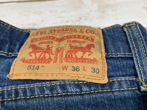 Levis 514 Distressed 36x29 Slim 