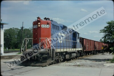 Original Slide Grand Trunk Western GTW 4554 EMD GP9 6-10-81 Blue Island ILL (PF)