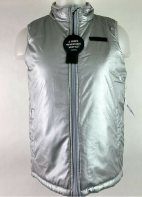 Buffalo David Bitton Girls Reversible ''Vest Only'' Sz-L Winter Silver/Pink NWT
