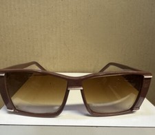 Vintage 90's Plastic Brown and White Sport Sunglasses Unused Kids, Teens, Small