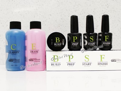 Jessica Geleration Soak Off Gel Nail Prep: Build, Base Top, Clarity, Erase, File
