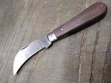 Vtg Sabre 645 Hawkbill Folding Knife Single 3" Blade Pruning Made In Japan Nice!