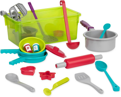 Battat   Pretend Cooking Set   Plastic Kitchen Toys   Play Dishes & Utensils