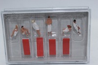 Preiser 10801 SaunagäNger 6 Figuren 4 Saunaliegen Sauna 1:87 H0 Neu Ovp