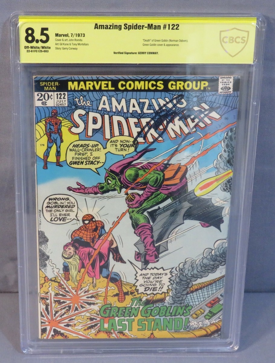AMAZING SPIDER-MAN #122 (Death of Green Goblin, Gerry Conway sig