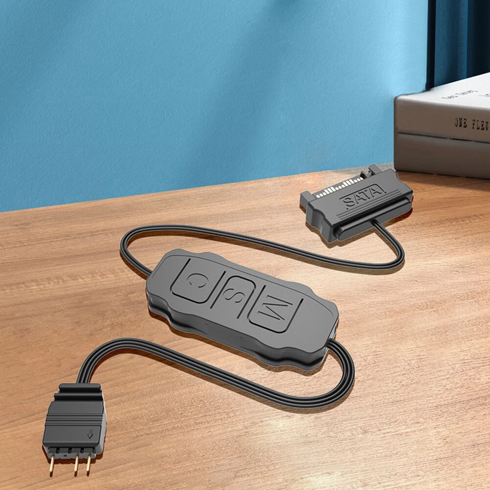 5V 3PIN ARGB Controller Solid RGB Sync Controller Cable Reusable for PC Case Fan - Image 2 of 4