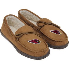 Arizona Cardinals NFL Moccasin Slipper Tan