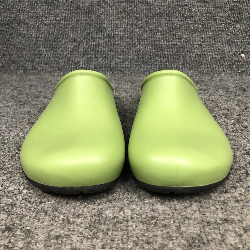 Sloggers Womens Size 8 Euro 39 Lime Green Water Proof Rubber Mule Clogs In EUC - Image 3 of 4
