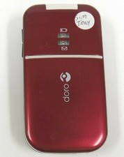 Doro PhoneEasy 410gsm - Red and White  Consumer Cellular  Flip Phone