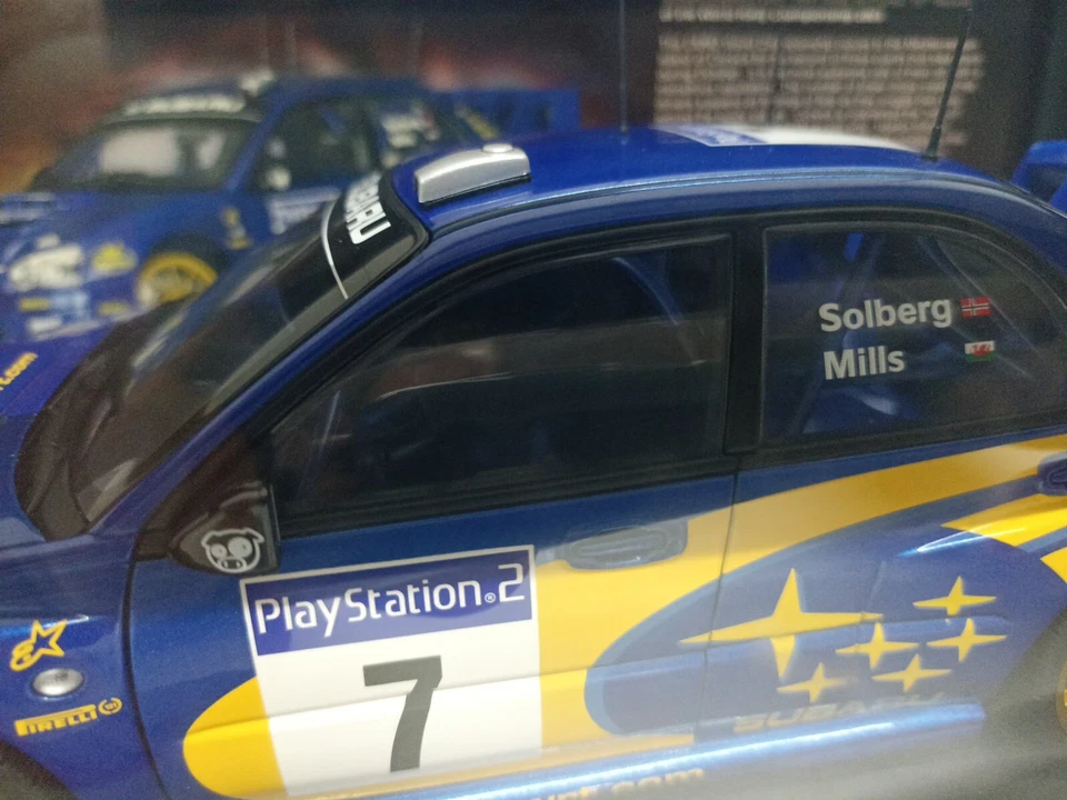 Autoart 80393 Subaru New Age Impreza WRC 2003 Solberg Mills #7 France 1/18-Y1-B5 - Immagine 3 di 4