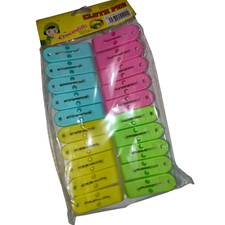 20 Pcs Clothes Pegs Heavy Duty Colourful Bright Clip Clothes Peg Laundry Clips