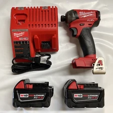 Milwaukee 2760-20 M18 Fuel Lithium 1/4 Surge Impact  w/2 Batteries & Charger New