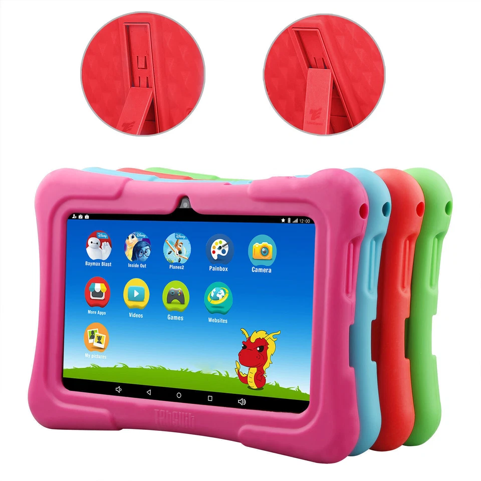 Tabletas PC Dragon Touch Y88X-PLUS 2024 7 pulgadas para niños Android HD WiFi cuatro núcleos 8 GB Foto 3 de 4