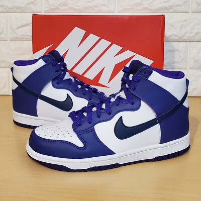 Nike Dunk High GS Size 7Y / Womens 8.5 White Electro Purple  display picture 1