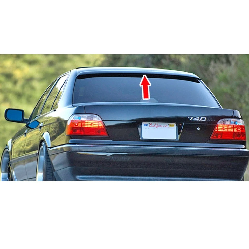 For BMW E38 7-Series 4DR 1995-2001 A Look Rear Roof Spoiler Unpainted ABS - Изображение 3 из 4