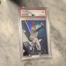 Topps 2018 Finest Shohei Ohtani Blue Refractor Rookie Serial #100 /150 Angels