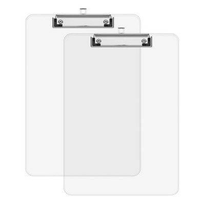 2x Portapapeles de plástico de 8.5 x 11 pulgadas para aula oficina de profesores