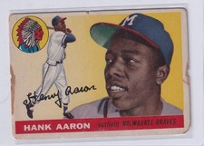 1955 Topps #47 Hank Aaron - PR
