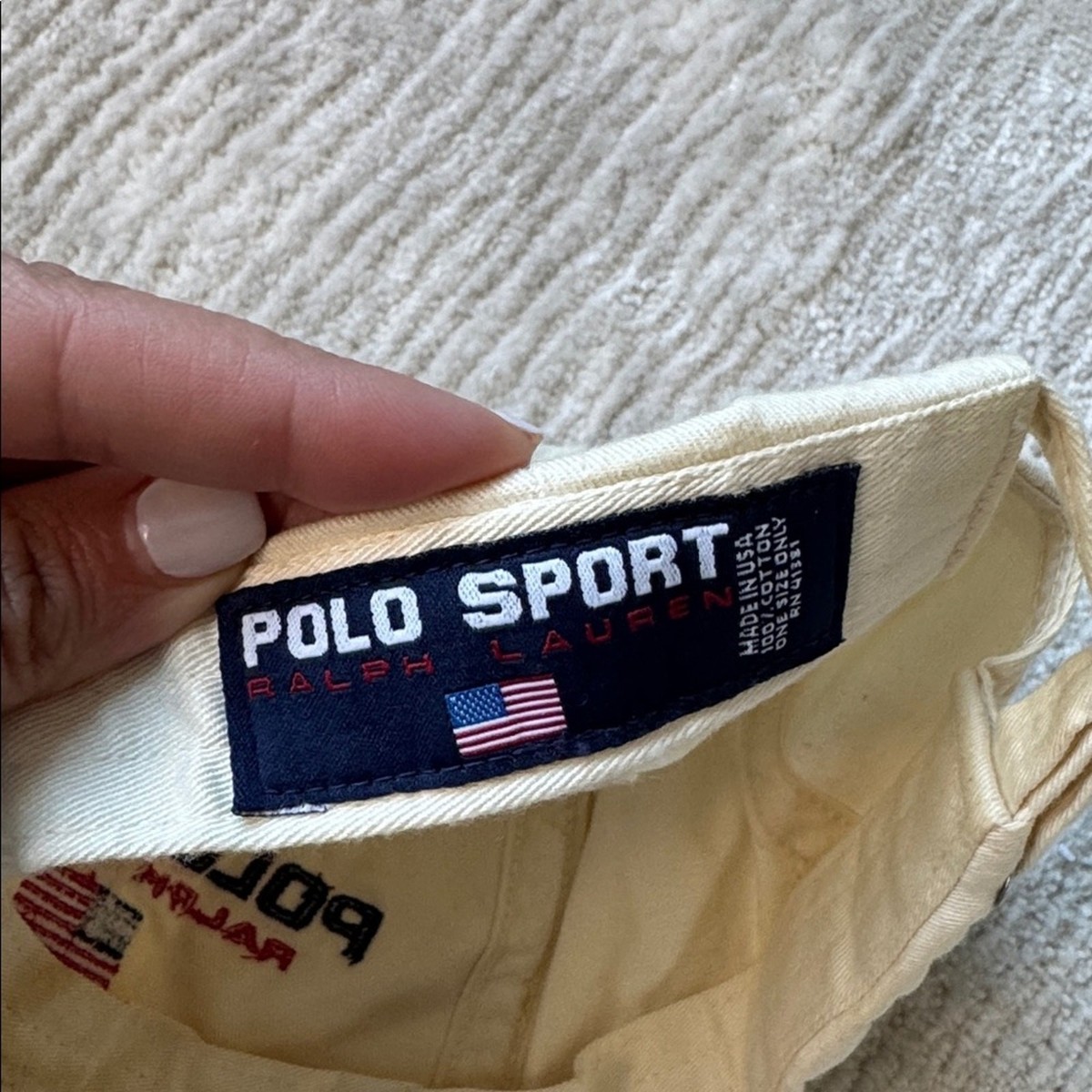 RARE Vintage Y2K Polo Sport Ralph Lauren. Polo 2000 White Ivory