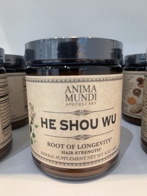 Anima Mundi Apothecary Herbal Supplement He Shou Wu Hair Strength Powder 5 oz