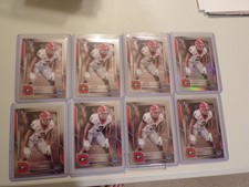 8 GEORGIA BULLDOGS CJ ALLEN 2025 BOWMAN UNIVERSITY CHROME ROOKIE RC CARD LOT