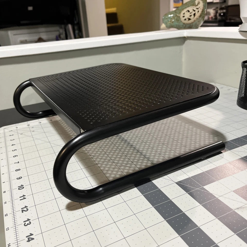 Monitor Stand and Ventilated Laptop Riser Black - Image 2 of 4